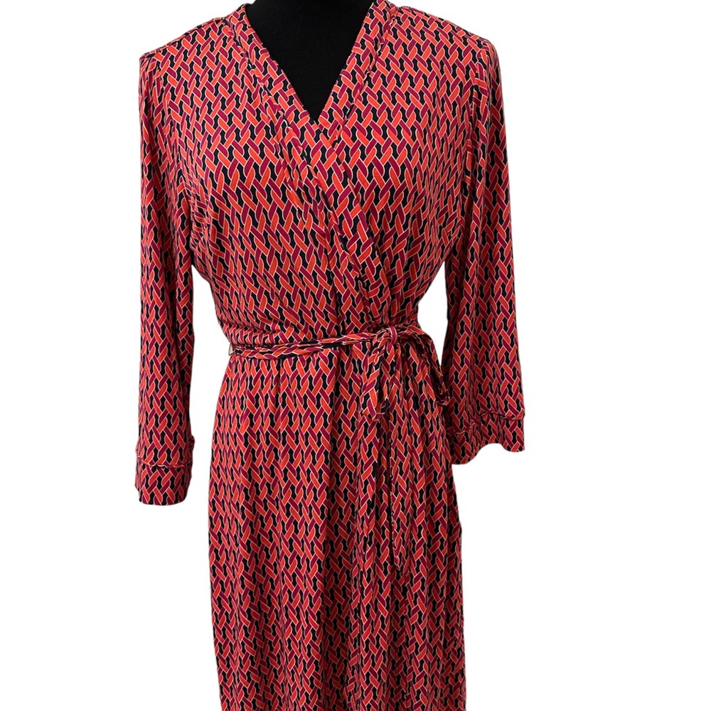 Laundry by Shelli Siegal “wrap” dress, lined with attached slip, sz L